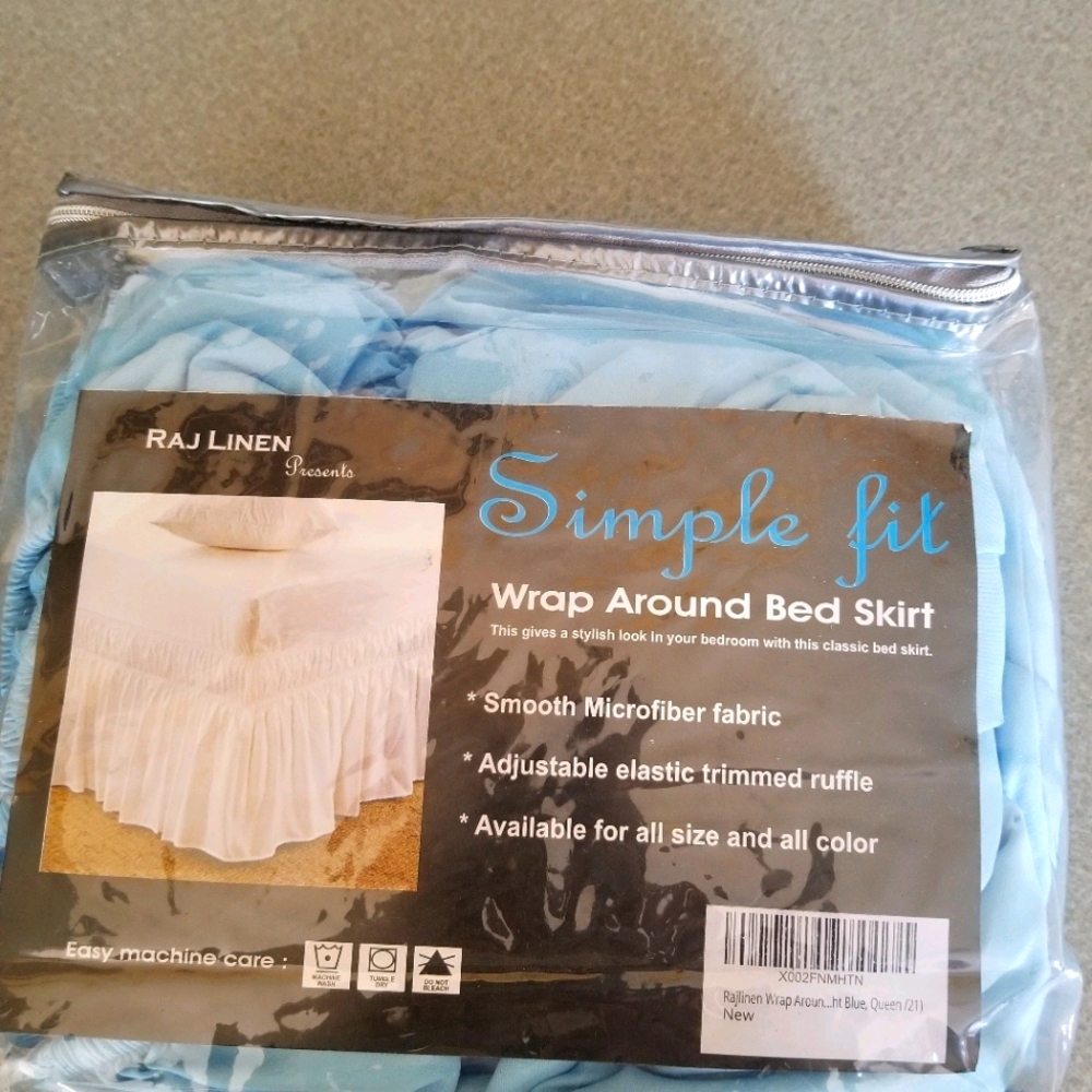 Wrap around bed skirt